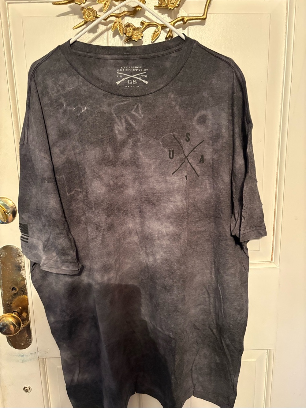Grunt Style Washed Charcoal USA Short Sleeve Tee